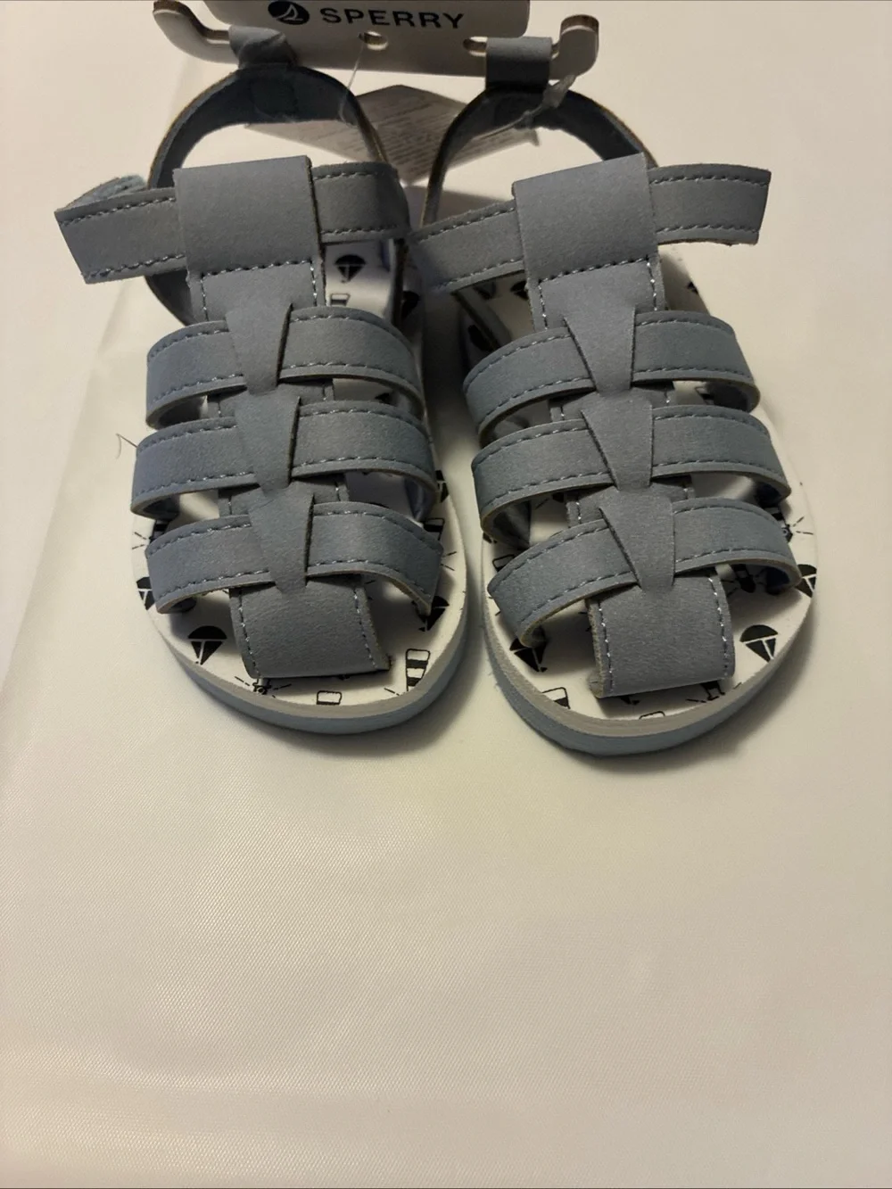 Sperry Light Gray Toddlers' Strappy Fisherman Sandals